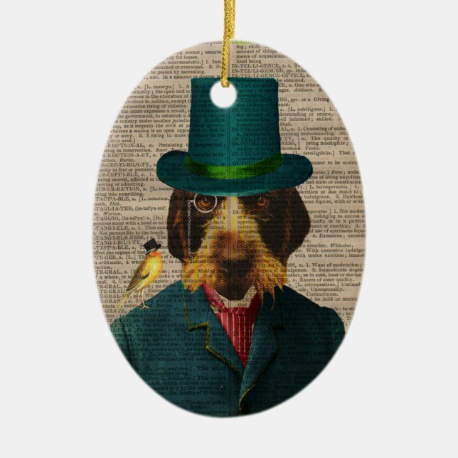 Ornamento el señalar Griffon Wirehaired (Frente)