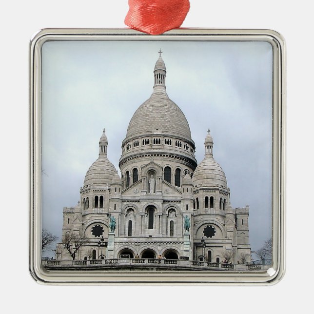Ornamento elegante con el Sacre Coeur de Paris (Frente)