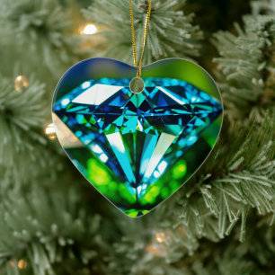 Ornamento elegante de diamantes Cristal de lujo