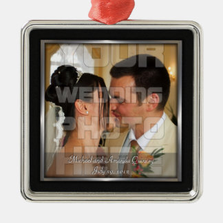 Ornamento elegante de fotos de bodas