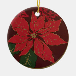 Ornamento elegante de Poinsettia