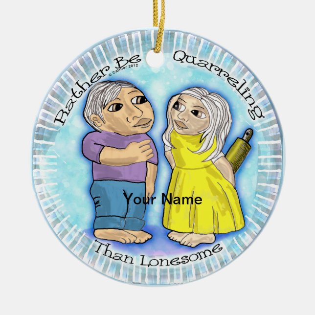 Ornamento en cuarentena o solitario (Frente)