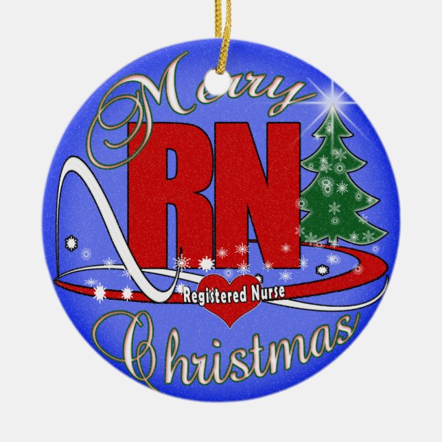 ORNAMENTO - ENFERMERA DEL RN - FELICES NAVIDAD (Frente)