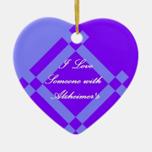 Ornamento escandinavo del corazón de Alzheimer