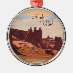 Ornamento escénico de las rocas de Moab Utah tres