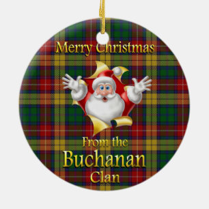 Ornamento escocés del navidad de Buchanan del cla