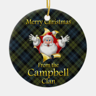 Ornamento escocés del navidad de Campbell del cla