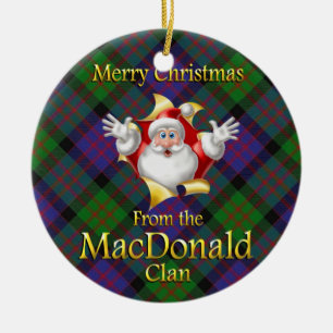 Ornamento escocés del navidad de MacDonald del