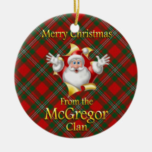 Ornamento escocés del navidad de McGregor del cla