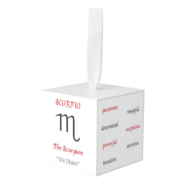 Ornamento Escorpio (Anverso en perspectiva)