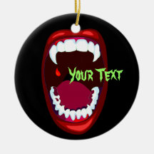 Ornamento espeluznante de fanáticos de vampiros de