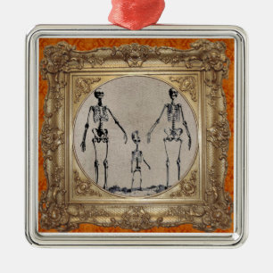Ornamento esquelético de la familia
