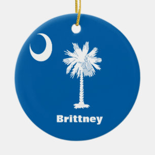 Ornamento estatal Palmetto de SC personalizado