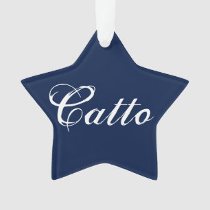 Ornamento estelar "Catto" azul marino