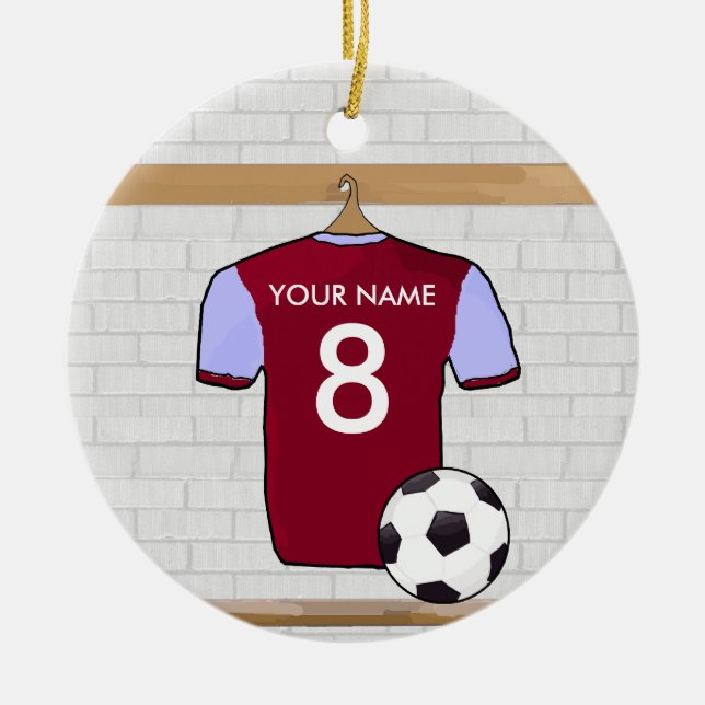 Ornamento estelar de la camiseta de fútbol persona (Frente)