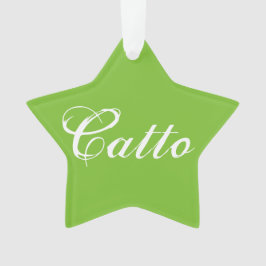 Ornamento estelar verde "Catto"