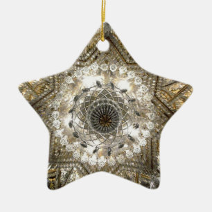 Ornamento Estrella de "Cristal" (Plata/Oro)