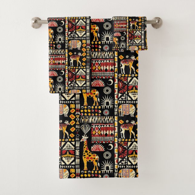 Ornamento étnico africano tradicional, patrón trib (In situ)