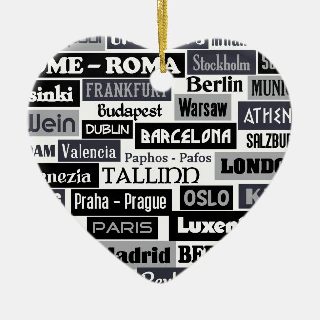 Ornamento europeo del personalizado del viajero (Frente)