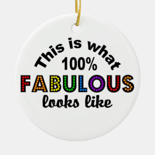 Ornamento FABULOSO del 100%, personalizar