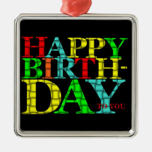 Ornamento feliz cumpleaños