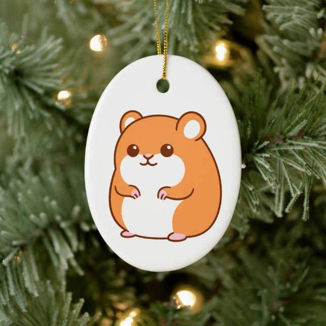 Ornamento Feliz de Hamster (Árbol)