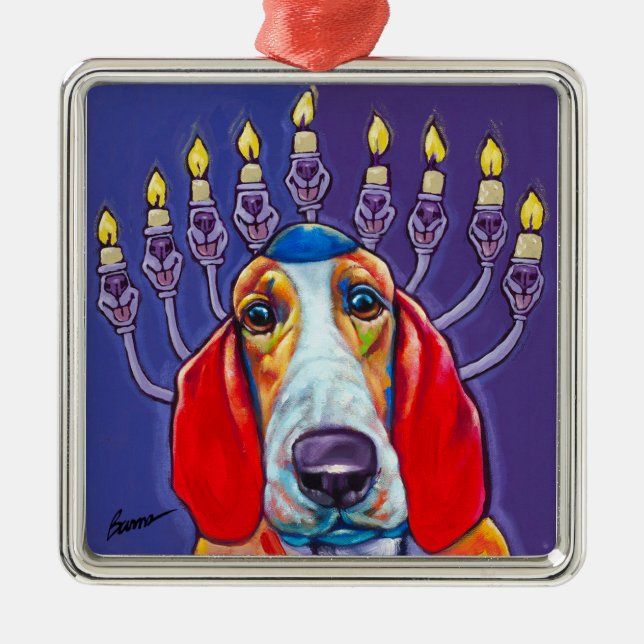 Ornamento feliz de Houdakkah por las quemaduras de (Frente)