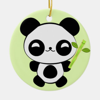 Ornamento feliz de la panda del bebé