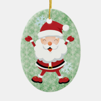 Ornamento feliz de Papá Noel