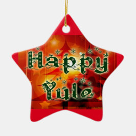 Ornamento feliz del árbol de Yule