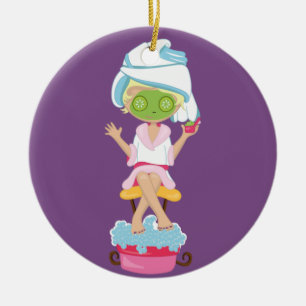 Ornamento femenino del día de fiesta del navidad