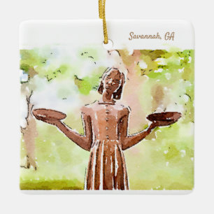 Ornamento feriado de Chica de aves de Savannah