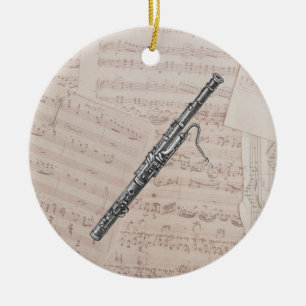 Ornamento feriado de Navidades de Bassoon