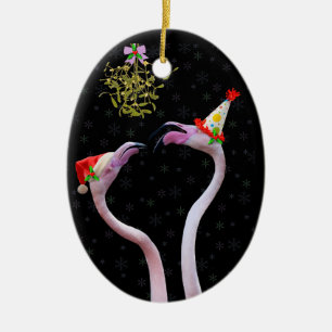Ornamento festivo de flamencos