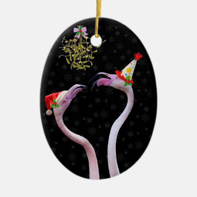 Ornamento festivo de flamencos (Frente)