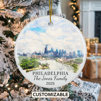 Ornamento Filadelfia personalizado de Pensilvania