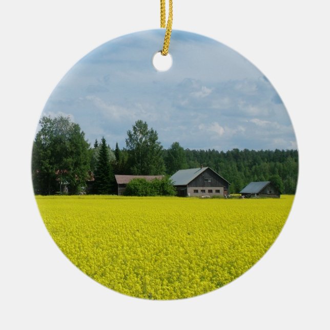 Ornamento finlandés de campo (Frente)