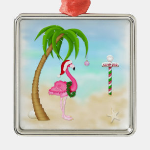 Ornamento Flamingo Tropical Rosa