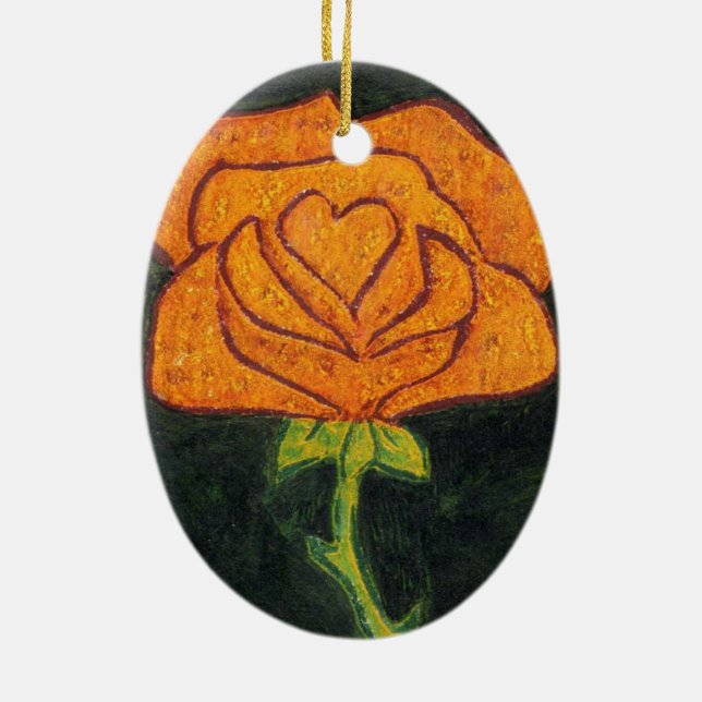Ornamento floral "Corazón Rosa #2" (Atrás)