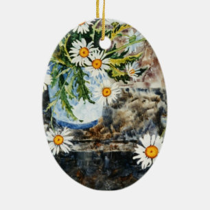 Ornamento floral "Daisy Pot"