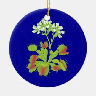 Ornamento floral de los atrapamoscas de Venus