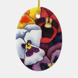 Ornamento floral "Pansy #2"