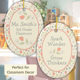 Ornamento Floral Personalizado para el Regreso a C