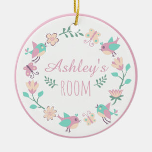 Ornamento Floral Personalizado Para Habitación De
