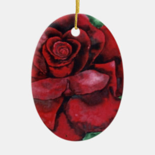 Ornamento floral "Rosa Roja"