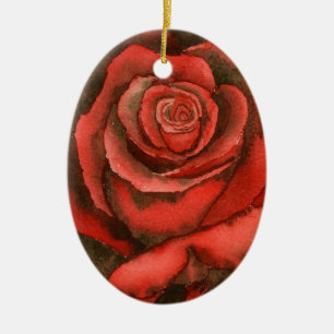 Ornamento floral "Rosa Roja #3"