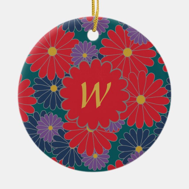 Ornamento floral Splashy Fall (Frente)