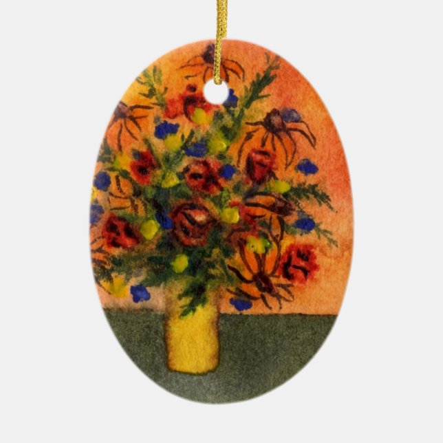 Ornamento floral "Yellow Vase" (Frente)