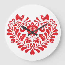 Ornamento folclórico tradicional Reloj