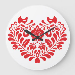 Ornamento folclórico tradicional Reloj